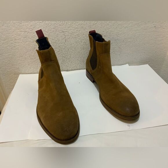 JOHNSON & MURPHY Mens Brown Goring Comfort Danby Round Toe Boots Shoes 11M - Picture 1 of 11